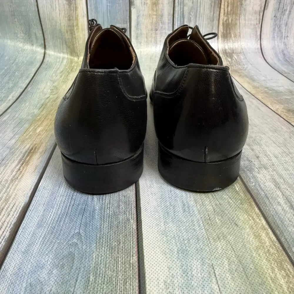 Italy Bragano Cole Haan Men's Black Dress Shoes Size 11.5 N Lace Up